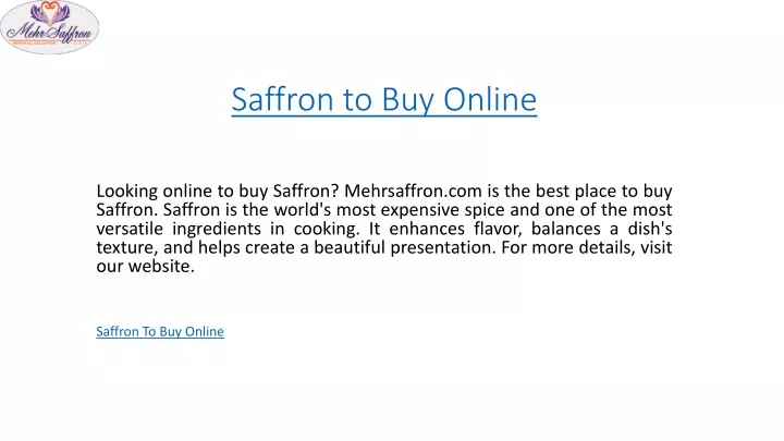 saffron to buy online