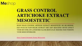 Grass Control Artichoke Extract Mesoestetic | Me-shop.be