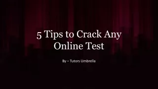 5 Tips to Crack Any Online Test_