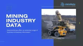 Mining industry database