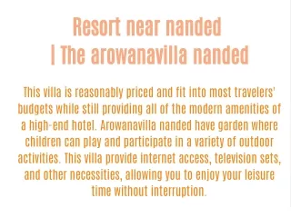 Resort in nanded