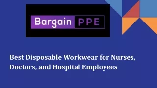 Best Disposable Workwear for Nurses, Doctors, and Hospital Employees