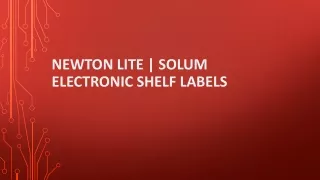 newton lite solum electronic shelf labels