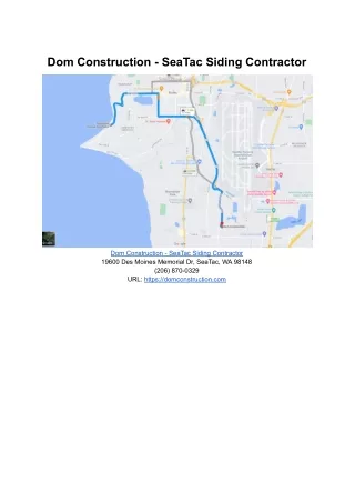 dom construction seatac siding contractor