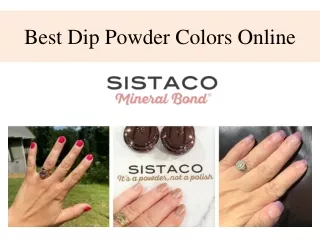Best Dip Powder Colors Online