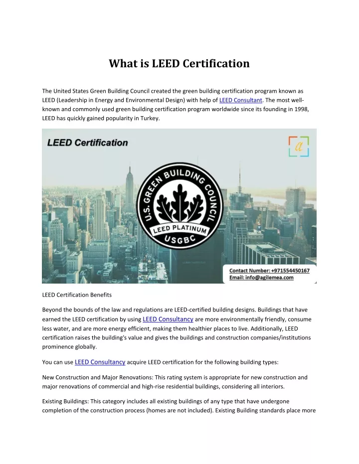 what is leed certification