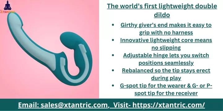 the world s first lightweight double dildo girthy