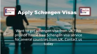 Apply Schengen Visas