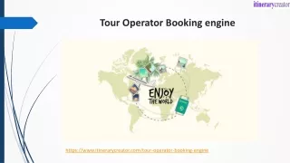 tour operator booking engine