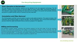 tire recycling equipment