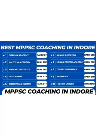 MPPSC Coaching In Indore
