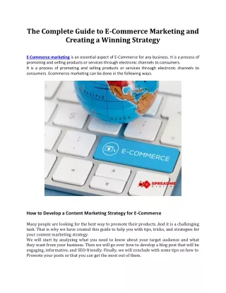 The Complete Guide to eCommerce Marketing and Creating a Winning Strategy