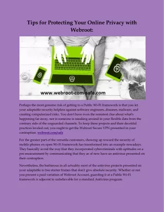tips for protecting your online privacy with