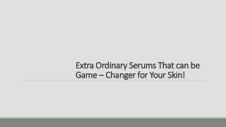Extra Ordinary Serums -Conatural