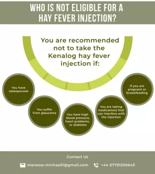 Who Is Not Eligible For A Hay Fever Injection?