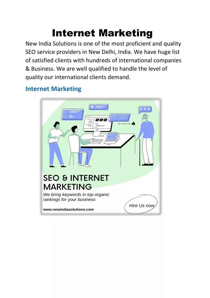 internet marketing new india solutions