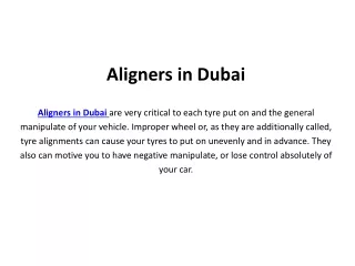 aligners in dubai