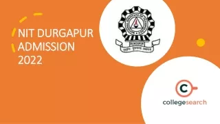 NIT DURGAPUR Admission 2022