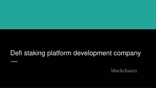 defi staking platform development company