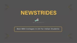 Study In Best MBA Colleges In UK For Indian Students