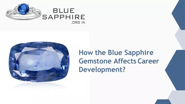 how the blue sapphire gemstone affects career development