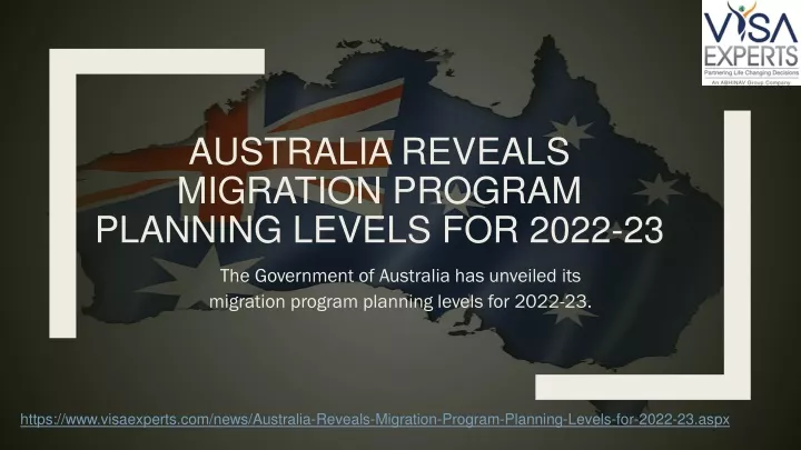 australia reveals migration program planning levels for 2022 23