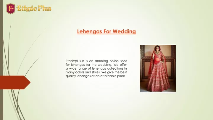 lehengas for wedding