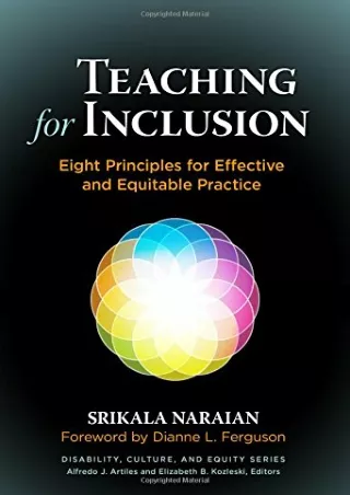 eBOOK  Teaching for Inclusion Eight Principles for Effective and Equitable