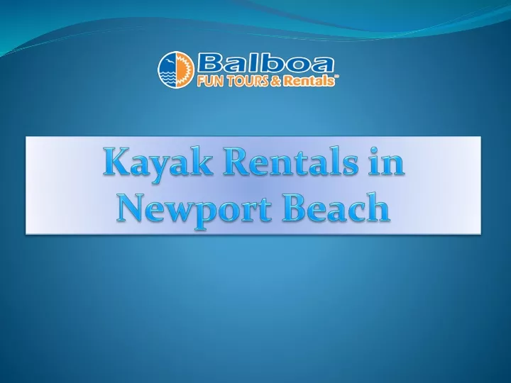 kayak rentals in newport beach