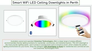 smart wifi led ceiling downlights in perth