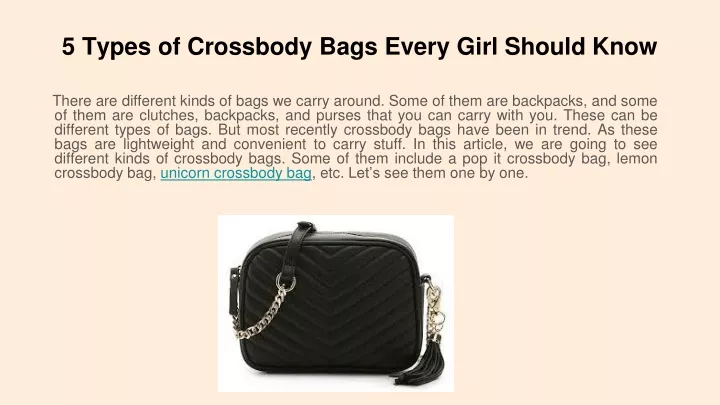 5 types of crossbody bags every girl should know