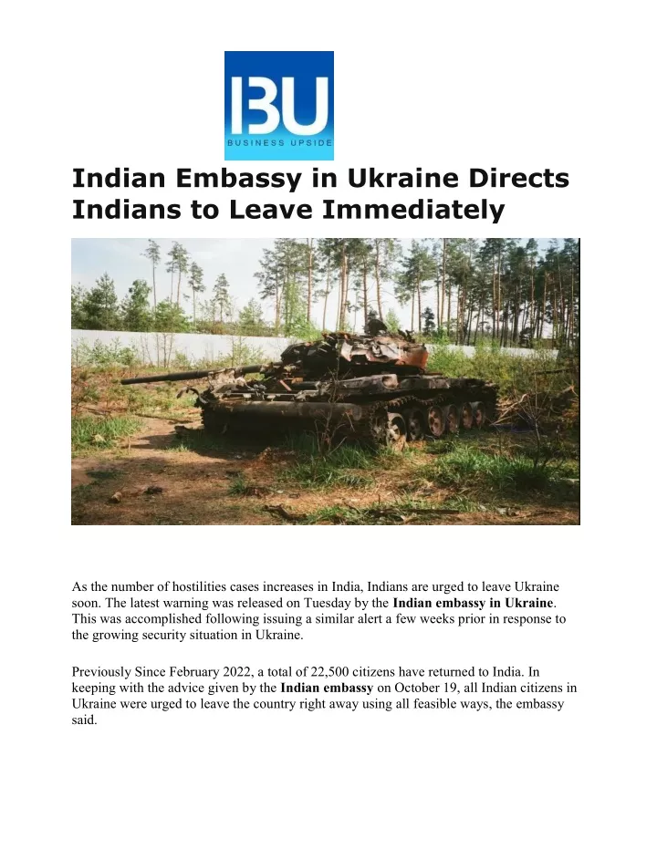 indian embassy in ukraine directs indians