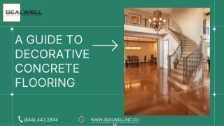 A Guide to Decorative Concrete Flooring