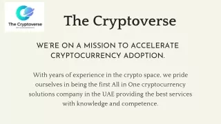 P2P crypto exchange UAE - The Cryptoverse