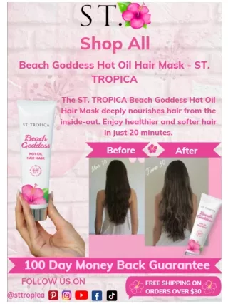 Beach Goddess Hot Oil Hair Mask - ST. TROPICA