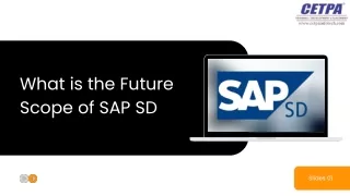 What is the Future Scope of SAP SD