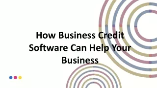 how business credit software can help your