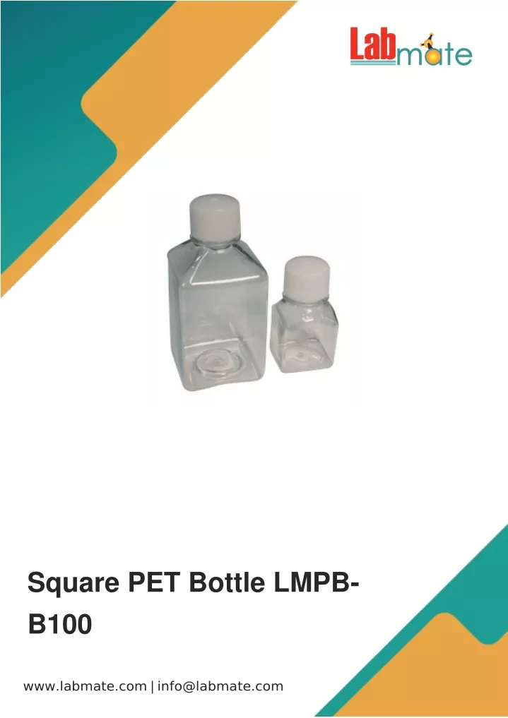 square pet bottle lmpb b100