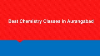 best chemistry classes in aurangabad