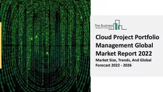 Cloud Project Portfolio Management Market Analysis, Industry Growth, Development