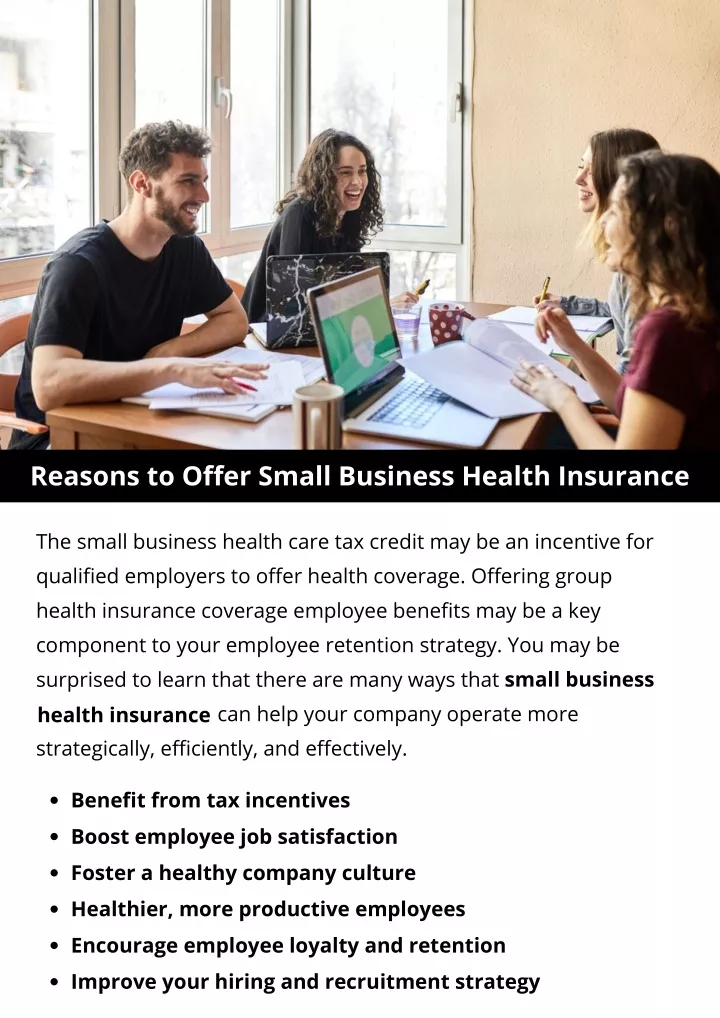 reasons to offer small business health insurance