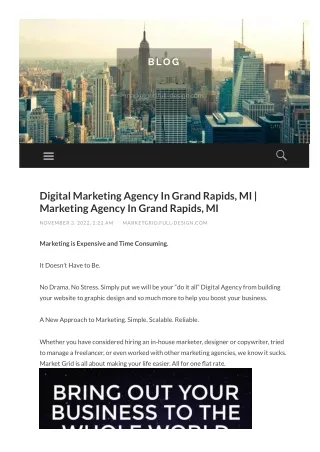 Web Design Company Grand Rapids, MI | Marketing Agency Grand Rapids, MI | Market