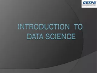 Introduction to Data Science