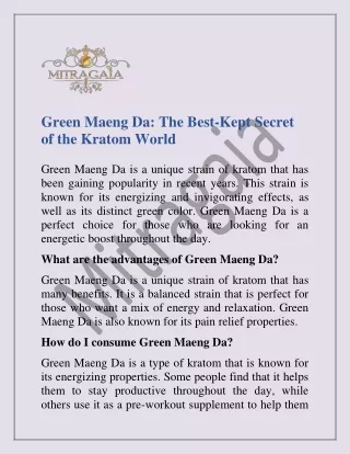 Green Maeng Da