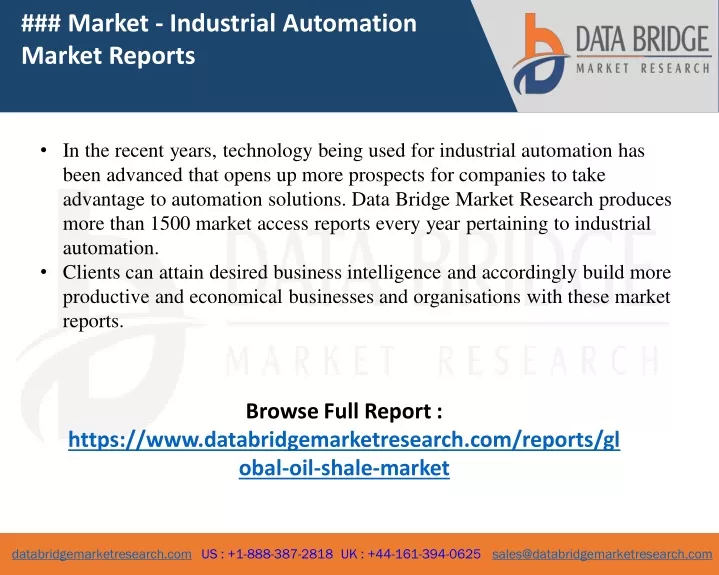 market industrial automation market reports