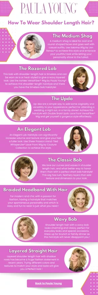 how to wear shoulder length hair