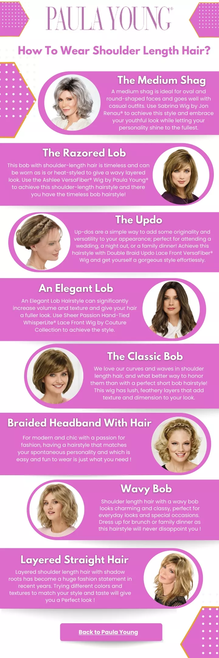 how to wear shoulder length hair