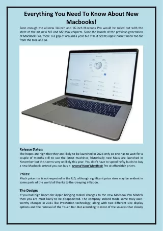 everything you need to know about new macbooks