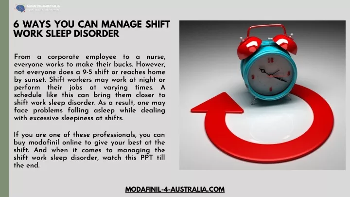 6 ways you can manage shift work sleep disorder