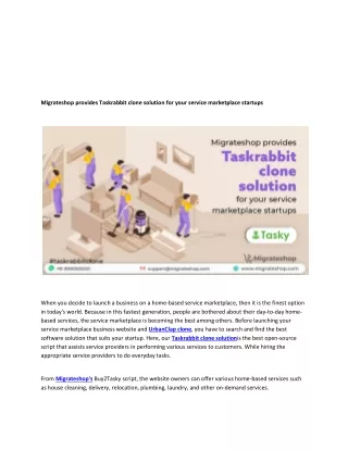 migrateshop provides taskrabbit clone solution